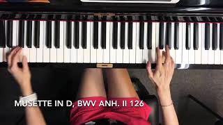 ABRSM 2019-2020 Grade 2 A2 Musette in D, BWV Anh. II 126