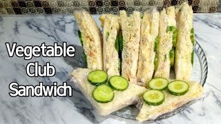 Vegetable Club Sandwich | How to make veg club sandwiches | Club Sandwich Recipe | Spoon of taste