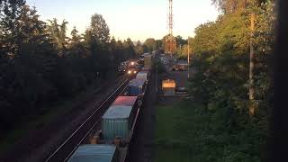 【Legendary catch】CN train & Rocky Mountaineer & maintainence vehicles all together at Fort Langley