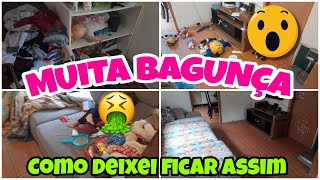 FAXINA PESADA NA SALA| Muita bagunça| limpei e organizei| casa organizada| Mãe de 3| Motivação