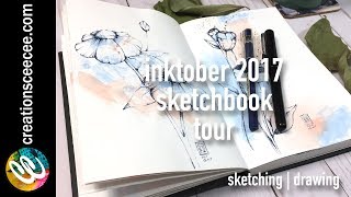 Inktober 2017 sketchbook tour