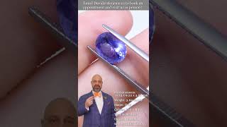 3.69ct Oval Violet Blue Tanzanite from Tanzania - Tz0055