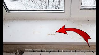 How to restore a dead plastic window sill yourself in 5 minutes without changing it.