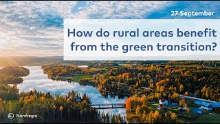 Webinar: How can rural areas benefit from the green transition?