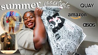 SUMMER ESSENTIALS HAUL 2023 🌤️ Amazon Skims Dupes, Asos Summer Haul & Quay Sunglasses