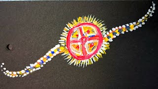 How to draw rakhi 🪅 / raksha bandhan special drawing/acrylic painting