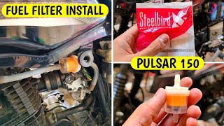 Fuel Filter Install In Pulsar 150 | Steelbird filter | @AMARKVLOGS