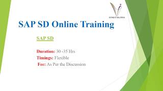 SAP SD Course Content Video | SAP SD Online Training