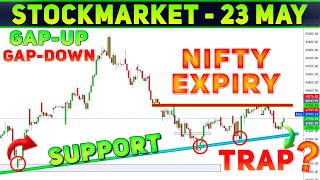 [ THURSDAY ] 23 May BANKNIFTY ,NIFTY #stockmarket #nifty #bankniftytomorrow #niftytomorrowlevels