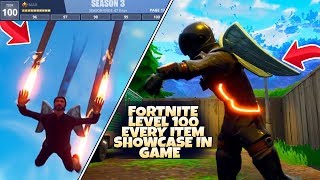 UNLOCKING Fortnite SEASON 3 MAX Battle Pass! Level 100 Showcase of Fortnite Battle Royale Unlocks!