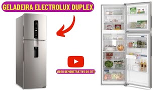 TOP LANÇAMENTO | Geladeira Electrolux - Duplex Efficient com Autosense Cor Inox Look 409l (IW45S)