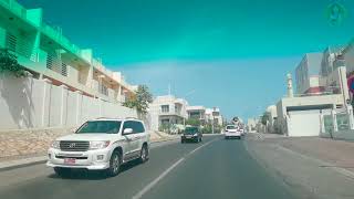 Qurum Muscat, Oman |  Driving in Downtown - Qurum Height to al Shatti Beach|  Muscat 4k video.