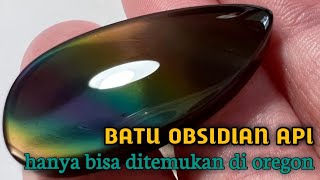 Batu permata OBSIDIAN API || FIRE OBSIDIAN gems stone