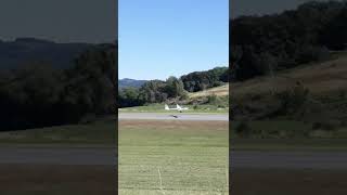 Small Airplane landing on runway #shorts #airplane