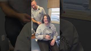 Car wreck left her neck in shambles! #chiropractor #chiropractic #adjustment