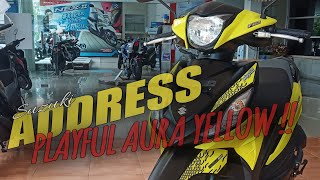 SUZUKI ADDRESS PLAYFUL NEW AURA YELLOW - Spesifikasi & Fitur Lengkap