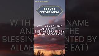 Dua before Meal🤲 | Dua Before Eating #islam #shorts