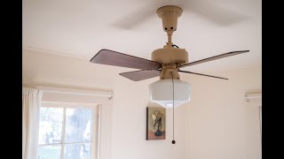 Emerson 86641-AA "Roundnose" Antique Ceiling Fan Restoration Demo