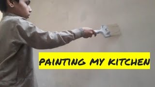 painting my kitchen changing my kitchen! kaisa laga Mere kitchen ka new look much awaited vlog 2020