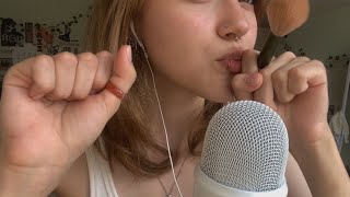 ASMR ~ fast mouth sounds ~ hand movements ~ tapping 💫 tingles ^^