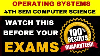 Operating Systems Important questions with answers pdf || 4th sem computers imps