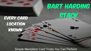 Bart Harding stacked deck DOUBLE deck ACAAN card trick tutorial