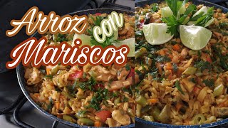 Arroz con Mariscos | Arroz con Frutos del Mar | Arroz a la Marinera | Onoto y Cacao