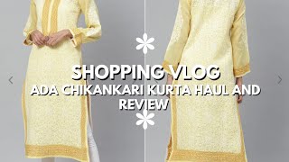 ADA CHIKANKARI KURTA REVIEW