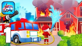 Fire Idle: Fire Station Games - Part 1 Firefighter Driver Emergency Rescue - Gameplay Walkthrough