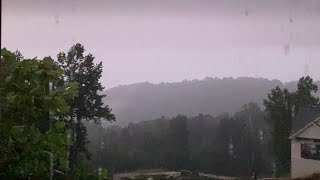 Night Lightning & Thunderstorm Smoky Mountains 20 minutes of soothing rain