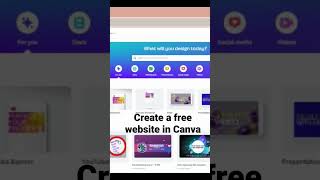 Create a  website in Canva for free #canva #websites #portfolio
