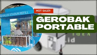 Gerobak portable desain modern #fooddelivery #angkringan #interior