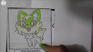 Sprigatito 🍃😸 (Pokemon Starter Gen 9)  |Pokemon No : 906