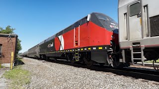 Newly Painted CT Rail #6703 on Amtrak's Lake Shore Limited | Weedsport, NY | 4K60