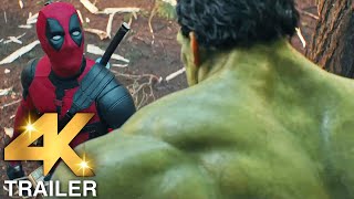 DEADPOOL & WOLVERINE "Wolverine Vs Hulk" Trailer (4K ULTRA HD) 2024 | Deadpool 3