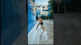 Vertical Swimming Pool | Janusz Ronki dive in Turkey | #shorts