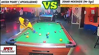 JENAR MCKENZIE VS APEXELGENIO|Short race to 2|✓ 8 ball match|Excellent Match MUST WATCH