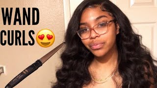 Voluminous Wand Curls on Weave | Hair Review | Raw Hair Bundles