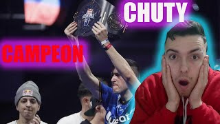 REACCIONANDO A  A CHUTY *CAMPEON* DE LA REDBULL BATALLA DE LOS GALLOS INTERNACIONAL 2023 !!