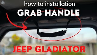 How to Install Grab Handle to Your Gladiator Jeep Truck #shorts #jeepgladiator #jeep #teammahal