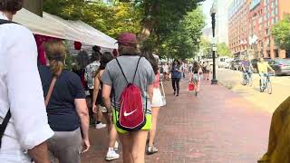 A Stroll Through the Boston Common Street Side Market