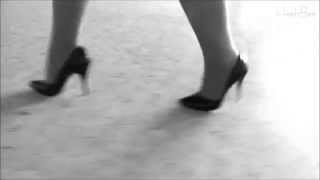 The Sound Of High Heels #11 - Black Stilettos Walking