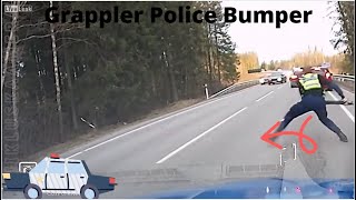 Рolice spikes. Рolice Dash Cam.