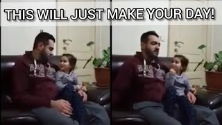 JUST SEE HOW THIS SMALL GIRL KEEPS CORRECTING HER FATHER'S QURAN RECITATION😍