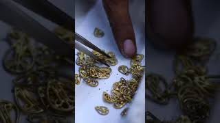 Making custom jewelry  #gold #22kgold #handmadejewelry #goldjewellery #24kgold #shorts #asmr