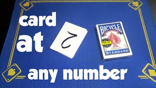 Gimmicked card tricks/card at any number