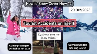 Kashmir Tour in New Year 2024| Gulmarg Gandola | Gulmarg Snowfall December | Kashmir Jan Snowfall