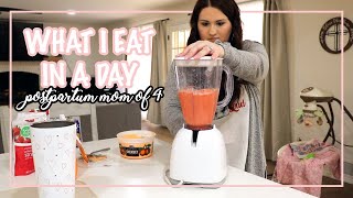 WHAT I EAT IN A DAY | POSTPARTUM MOM OF 4 | Jenn Torres