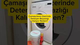 Çamaşır makinesinde yikama yaptıktan sonra deterjan beyazligi kalma sorunu? #reklam