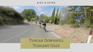 Cycling in Italy.  Is this fast-paced cycling at its best? Cycling in Italy #tuscany #cycling #bike